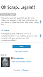 Mobile Screenshot of ohscraprosa.blogspot.com