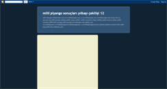 Desktop Screenshot of millipiyango-sonuclari.blogspot.com