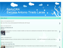 Tablet Screenshot of bibliocraescuelaantoniotiradolanas.blogspot.com