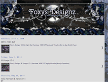 Tablet Screenshot of foxysdesignz.blogspot.com