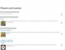 Tablet Screenshot of flowersandscenery.blogspot.com