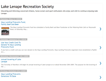 Tablet Screenshot of lakelenape.blogspot.com