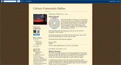 Desktop Screenshot of calvarycommunityonline.blogspot.com