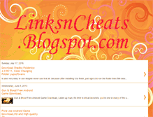 Tablet Screenshot of linksncheats.blogspot.com