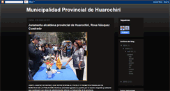 Desktop Screenshot of muniprovincialdehuarochiri.blogspot.com