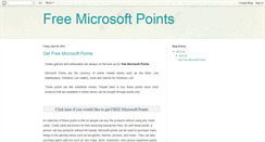 Desktop Screenshot of freemicrosoftpoints2k.blogspot.com