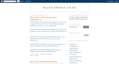 Desktop Screenshot of blackfridaysales2010.blogspot.com