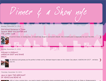 Tablet Screenshot of dinnerandashownyc.blogspot.com