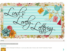 Tablet Screenshot of lieslslovelylettering.blogspot.com