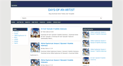 Desktop Screenshot of days-of-an-artist.blogspot.com