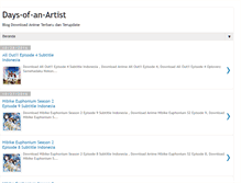 Tablet Screenshot of days-of-an-artist.blogspot.com