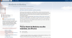 Desktop Screenshot of biodireitobioetica.blogspot.com