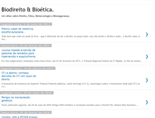 Tablet Screenshot of biodireitobioetica.blogspot.com