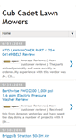 Mobile Screenshot of cub-cadet-lawn-mowers.blogspot.com