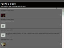 Tablet Screenshot of fenixfuerteyclaro.blogspot.com