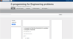 Desktop Screenshot of engineeringcprograms.blogspot.com