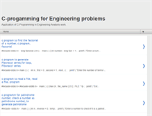 Tablet Screenshot of engineeringcprograms.blogspot.com