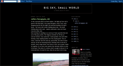 Desktop Screenshot of bigskysmallworld.blogspot.com