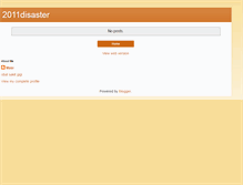 Tablet Screenshot of 2011disaster.blogspot.com