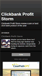 Mobile Screenshot of click-bank-profit-storm.blogspot.com