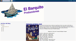 Desktop Screenshot of elbarquitoproducciones.blogspot.com