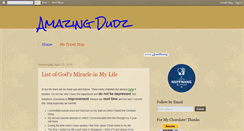 Desktop Screenshot of amazingdudz.blogspot.com