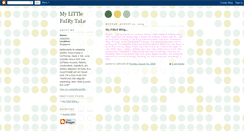 Desktop Screenshot of mylittlefairytale.blogspot.com