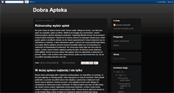 Desktop Screenshot of dobra-apteka.blogspot.com