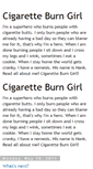 Mobile Screenshot of cigaretteburngirl.blogspot.com