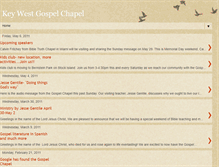 Tablet Screenshot of keywestgospelchapel.blogspot.com