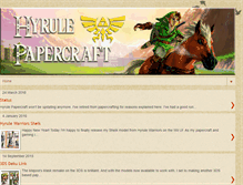 Tablet Screenshot of hyrulepapercraft.blogspot.com