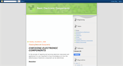 Desktop Screenshot of electronic-basics.blogspot.com