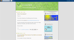 Desktop Screenshot of lilovesdavid.blogspot.com