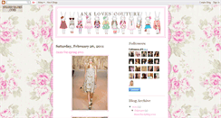 Desktop Screenshot of analovespinkcouture.blogspot.com