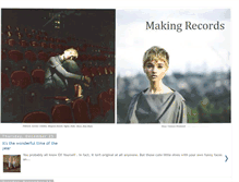 Tablet Screenshot of makingrecords.blogspot.com