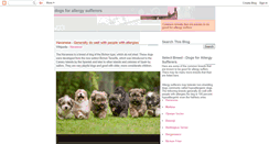 Desktop Screenshot of dogsforallergysufferers.blogspot.com