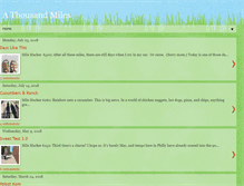 Tablet Screenshot of my-1000-miles.blogspot.com