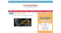 Desktop Screenshot of lovemy2dogs.blogspot.com