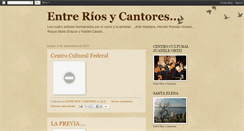 Desktop Screenshot of entreriosycantores.blogspot.com