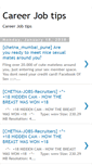 Mobile Screenshot of careerjobtips.blogspot.com