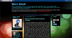 Desktop Screenshot of matrixsplash.blogspot.com