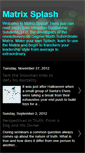 Mobile Screenshot of matrixsplash.blogspot.com
