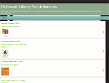 Tablet Screenshot of degroodtlibraryyouth.blogspot.com