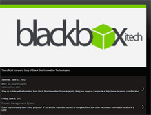 Tablet Screenshot of blackboxitech.blogspot.com