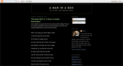 Desktop Screenshot of amaninabox.blogspot.com