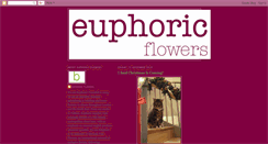 Desktop Screenshot of euphoricflowers.blogspot.com