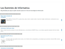 Tablet Screenshot of losdummiesdeinformatica.blogspot.com