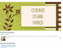 Tablet Screenshot of crackercrumbchaos.blogspot.com