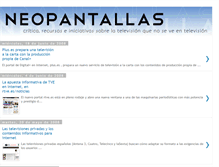 Tablet Screenshot of neopantallas.blogspot.com