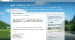 Desktop Screenshot of ninas-genealogy.blogspot.com